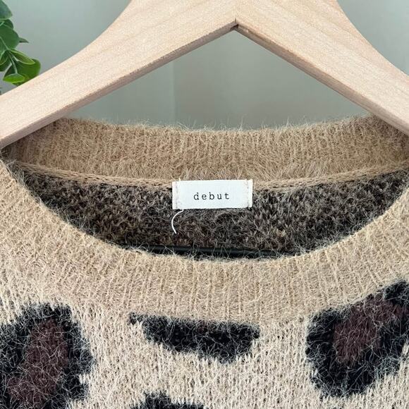 Anthropologie Debut Leopard Print Sweater - Picture 3 of 4